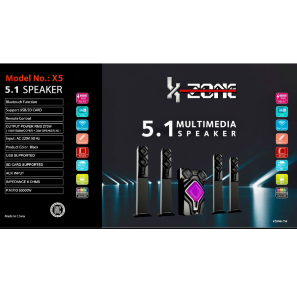 XZONE Sound System  X5 5.1 - Image 5