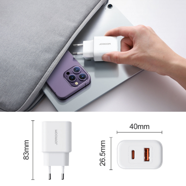 JOYROOM JR-TCF05 20W A+C Dual-Port Charger - Image 4